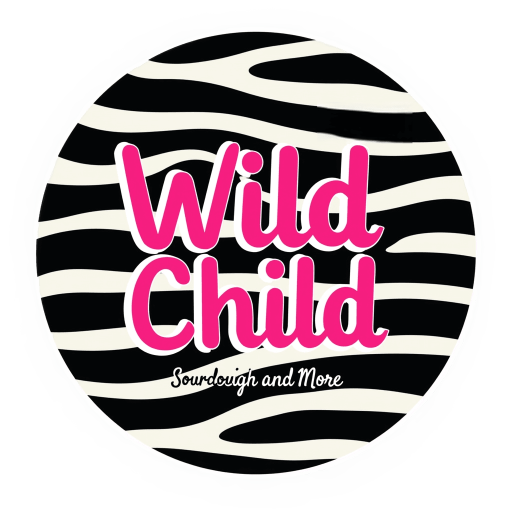 Wild Child Sourdough zebra mascot logo